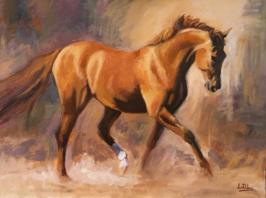 Chestnut Horse Oil painting