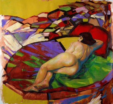 modern portrait of a nude woman