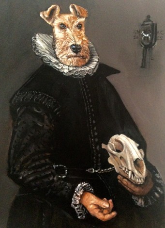 Franki the FoxTerrier after Frans Hals