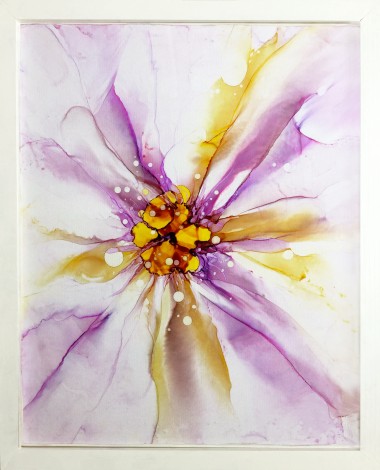 floral abstract flower painting
