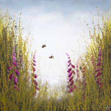 Foxgloves Meadow & Bees