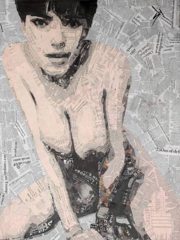 The Financial Times nude 2 (newspaper art)
