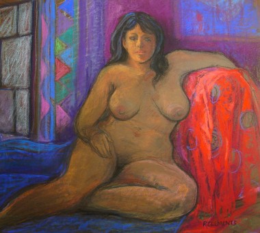 Gauguin Inspired Reclining Nude