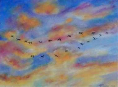'Fly High' Wild Geese