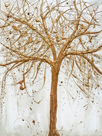 Antique gold tree