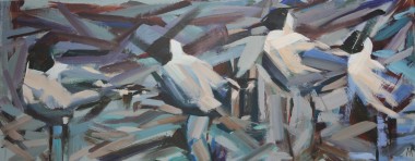 Hooded Gulls Panoramic