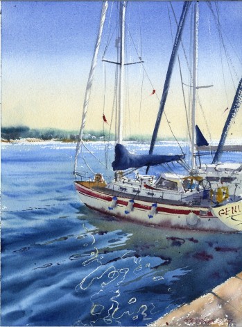 Yachts at anchor #10