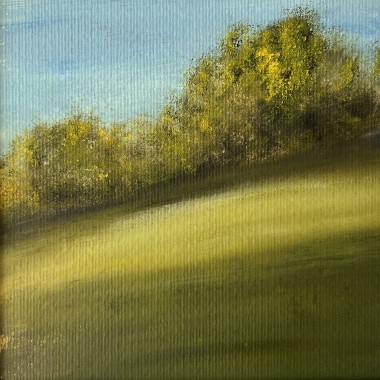 oil on paper landscape painting artwork