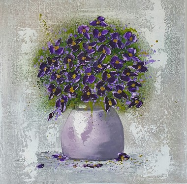 Vase with Violets II