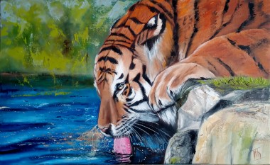 Tiger by the Water