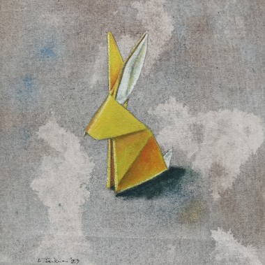 Origami oil rabbit 
