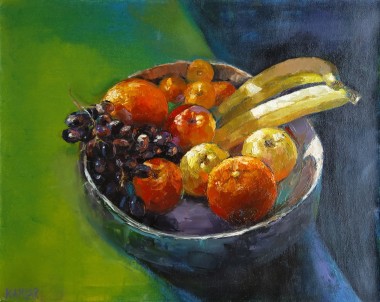 Banana Bunch, Painting by Dietrich Moravec