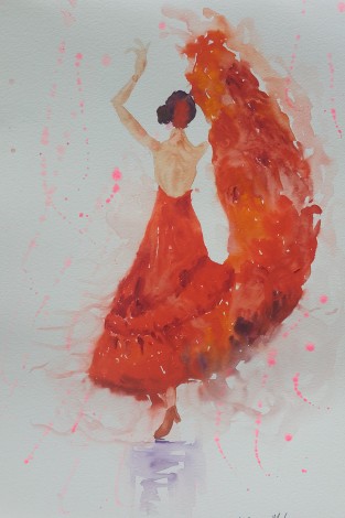 Flaming Flamenco Dancer 