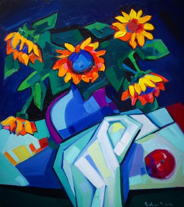Still life with sunflowers _1