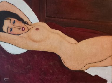 Reclining Nude after Modigliani 