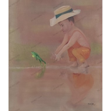 'Froggy Fun' (2 Paintings)