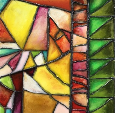 Spring stained glass
