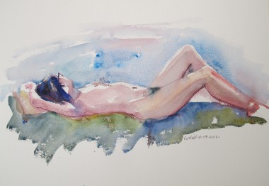 reclining female nude 2