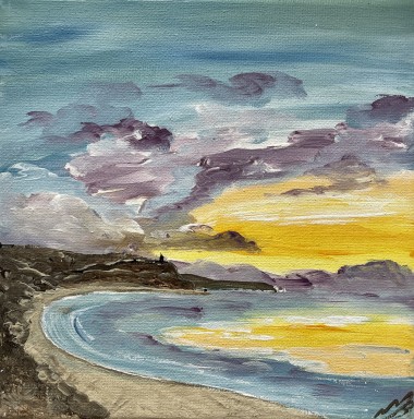 Yellow Sunrise over Hengistbury Head