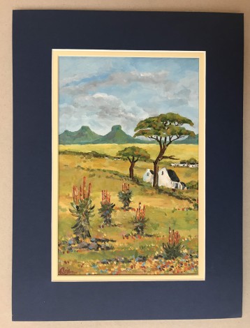 South African Landscape with Aloes