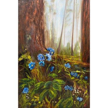 Blue Forest Flowers