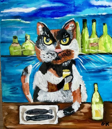 Herring Lover, Cat and Beer