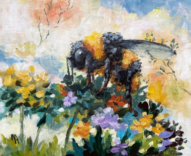 Bumblebee and Flower Meadow.