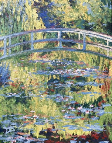 'Waterlillies and Japanese bridge' - Monet reproduction
