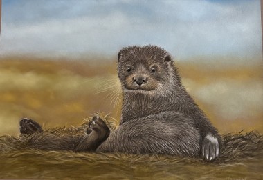 Otter in Pastels