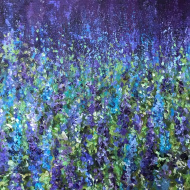 Tangled up in Blue -Delphiniums