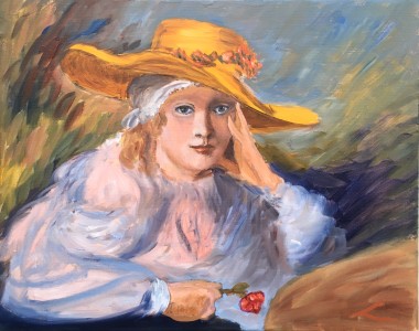 Young Girl in a Hat 3