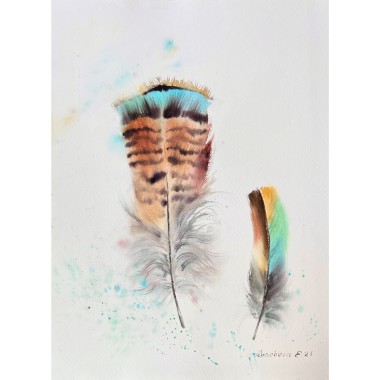 Feathers #5 (Watercolour)