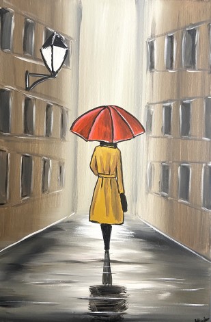 Lady With The Red Umbrella 3