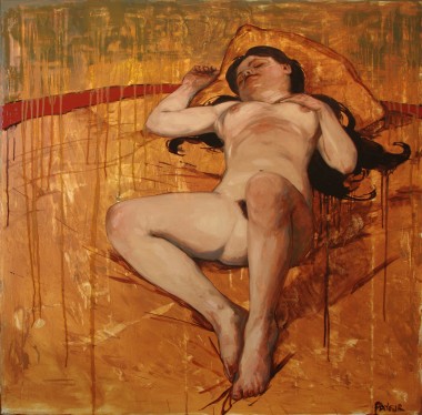 Modern portrait of a nude woman