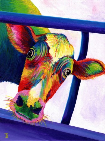 Luna the Rainbow Cow