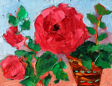 roses,painting,