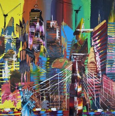 New York City Abstract Painting 857
