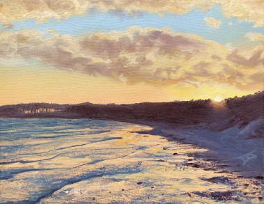 Newborough Sunset, sunset, beach sunset, seascape