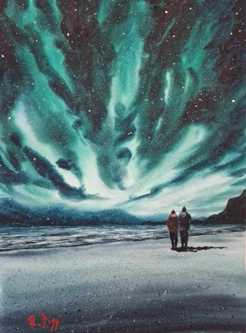 Northern Lights 1

Original watercolour painted by Ricky Figg on watercolour paper