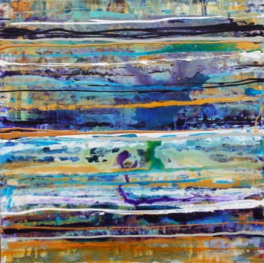 Modern abstract seascape painting