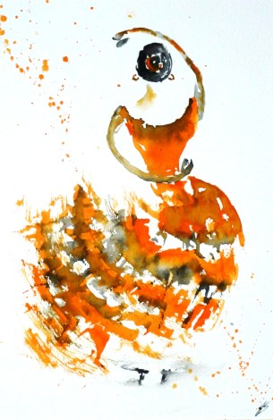 Orange Flamenco 1
