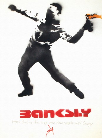 Other people’s paintings only much cheaper: No. 5 Banksy. (On an Urbox).