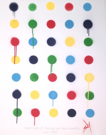 Other people’s paintings only much cheaper: No. 6 Hirst..(+FREE row of dots) (on an Urbox).
