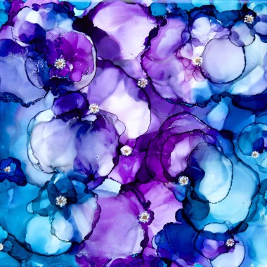 Abstract Pansies