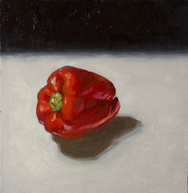 Modern Still Life of Red Peppers