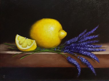 Lemons with lavender