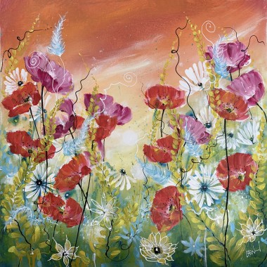 Modern floral painting