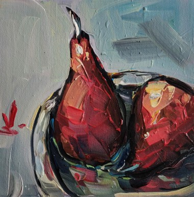 Red Poached Pears