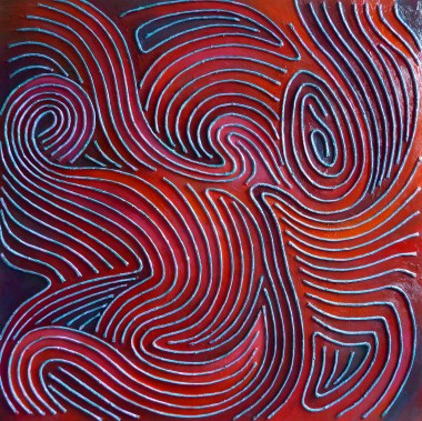 Relief: Red Swirl