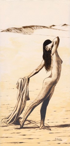 Fine art female nude figurative oil painting
